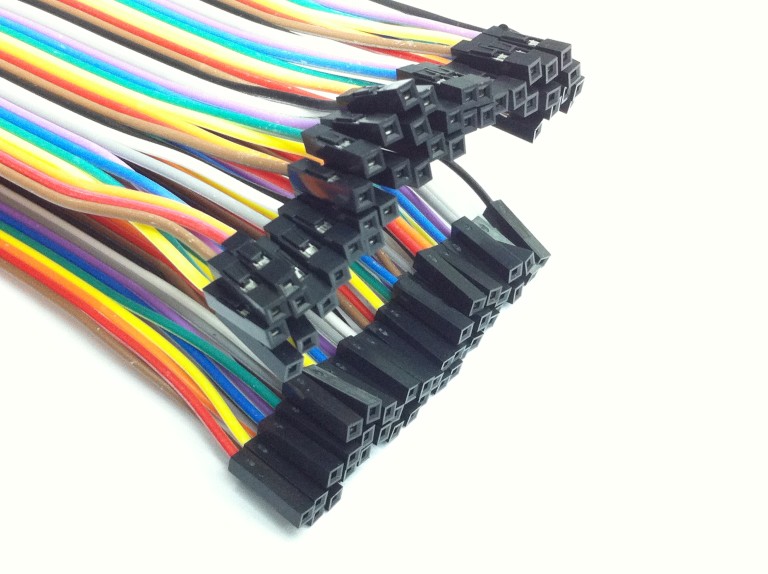 Jumper Cable Pin Connector 2.54mm 20cm Female to Female (per piece