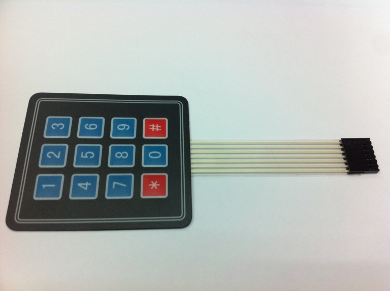 4×3 Matrix Array 12 Key Membrane Switch Keypad – FixMaster Electronics ...