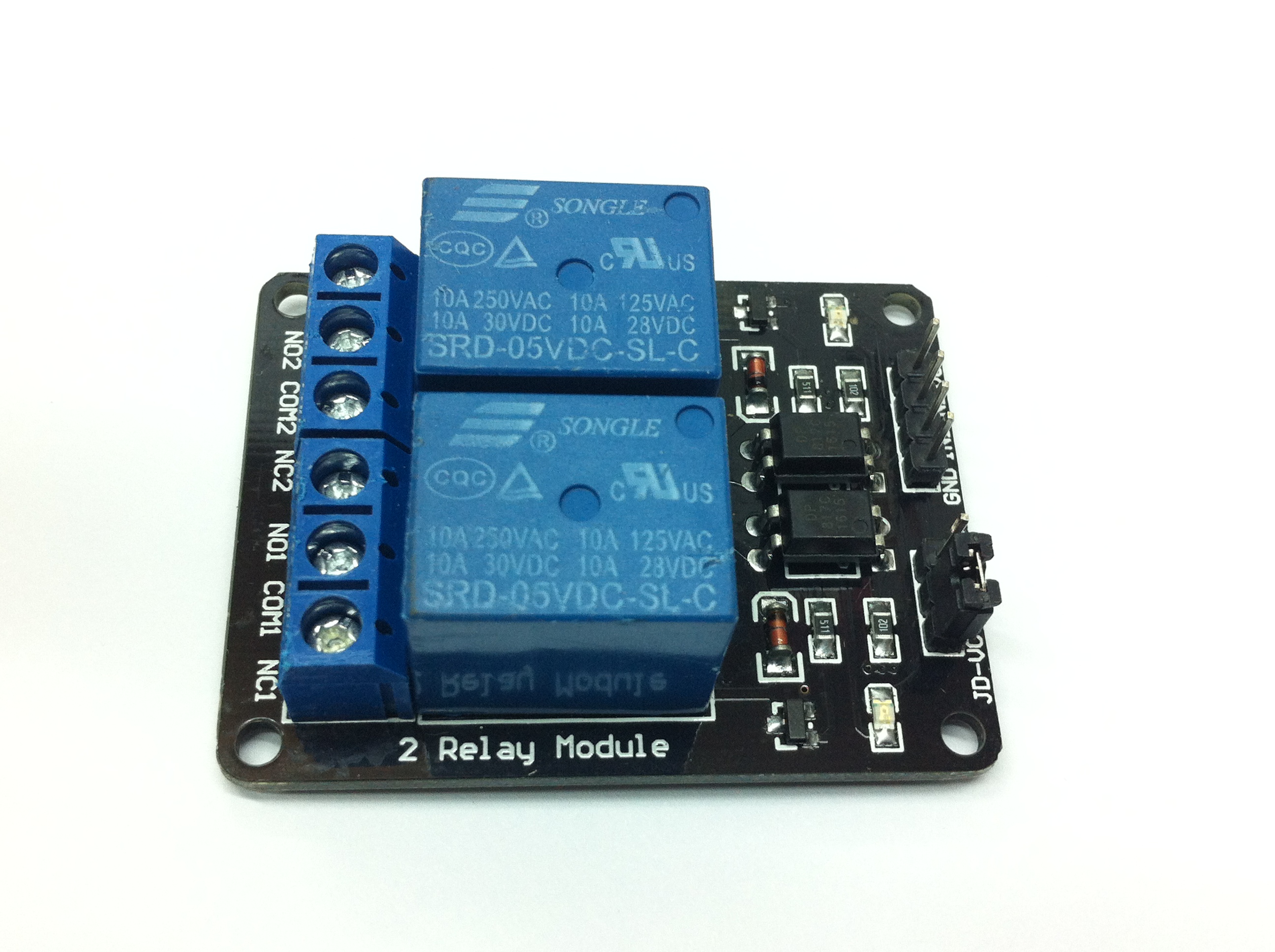 2-Channel Module de relais 5V avec optocoupleurs